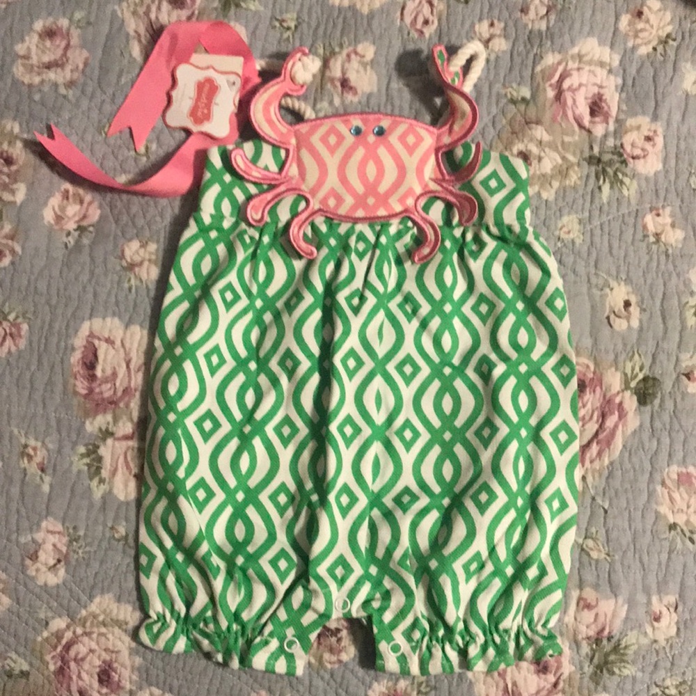 Mudpie crab rope romper